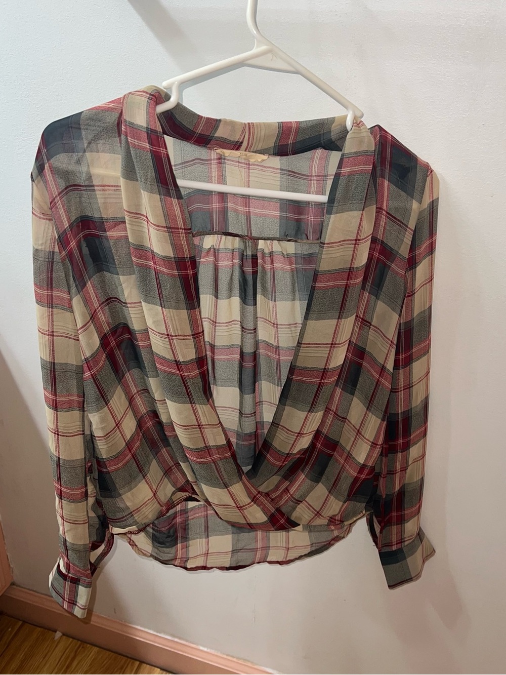 Sophie Rue Plaid Sheer Blouse